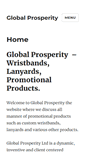 Mobile Screenshot of globalprosperity.info